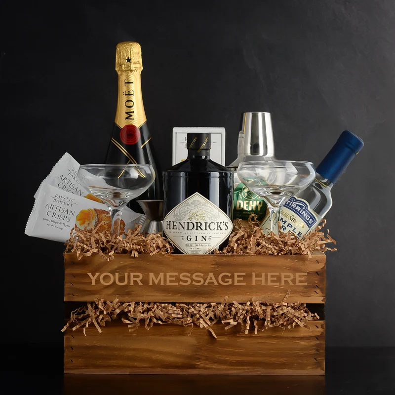 Henrick's Gin French 75 Cocktail Gift Set with Moet and Chandon Champagne